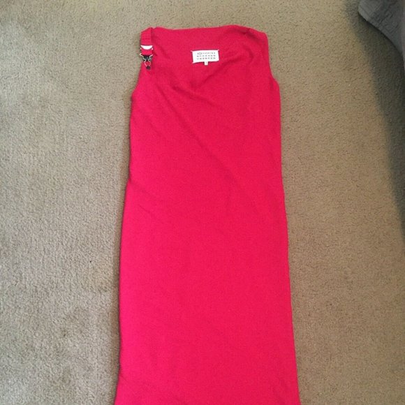 Maison Margiela Pink Fushia Long midi Dress Sz 36 - Picture 3 of 8